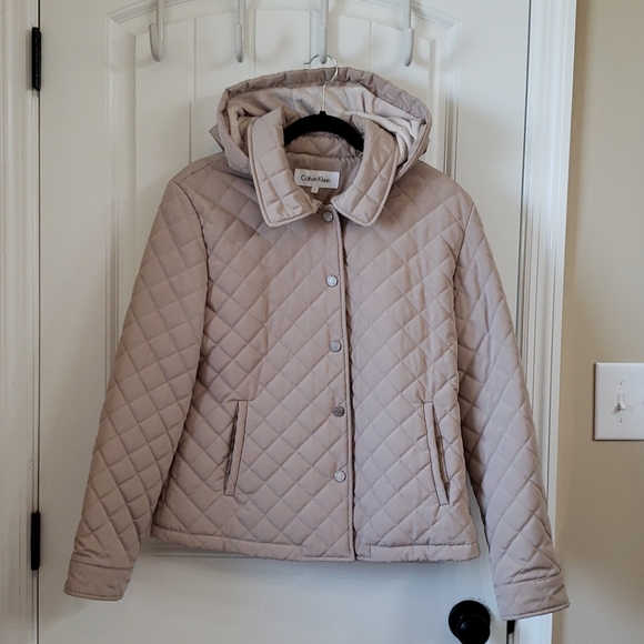 calvin klein hooded jacket women's
